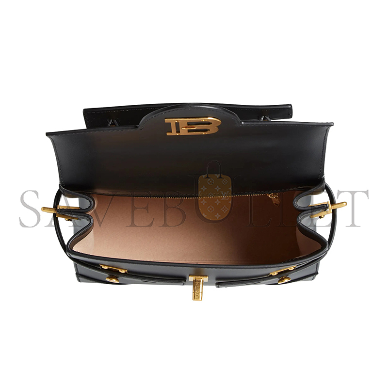 BALMAIN B-BUZZ 23 MONOGRAM LEATHER BAG BN1DB526LAVE0PA (23*20*11cm)